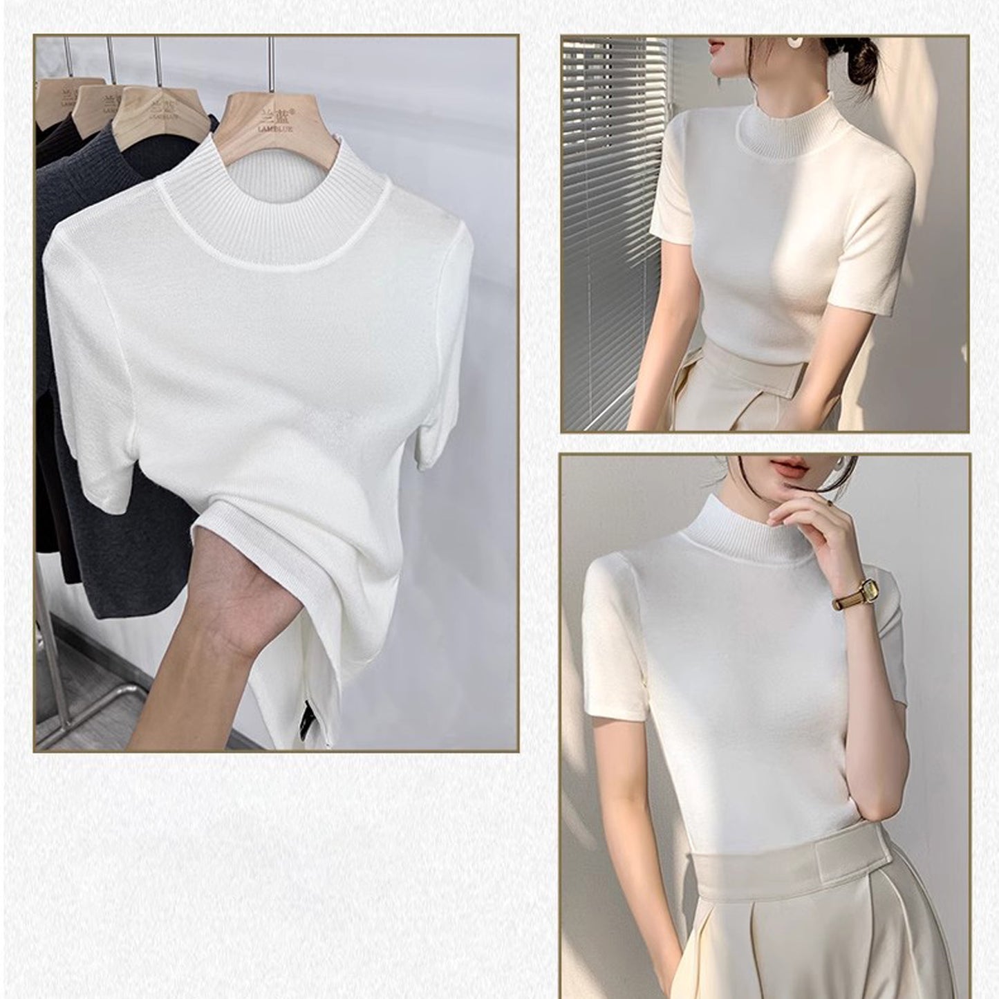 Nelipo half-high collar sweater