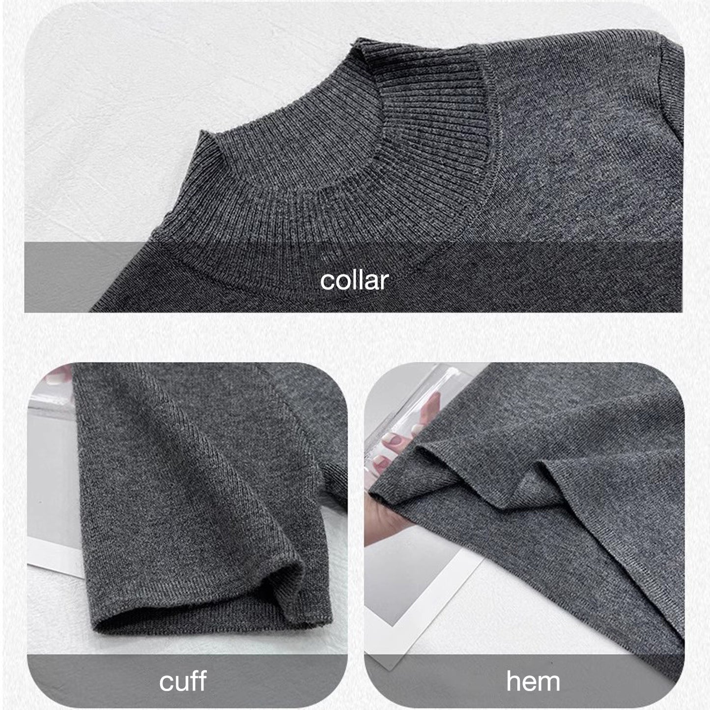 Nelipo half-high collar sweater