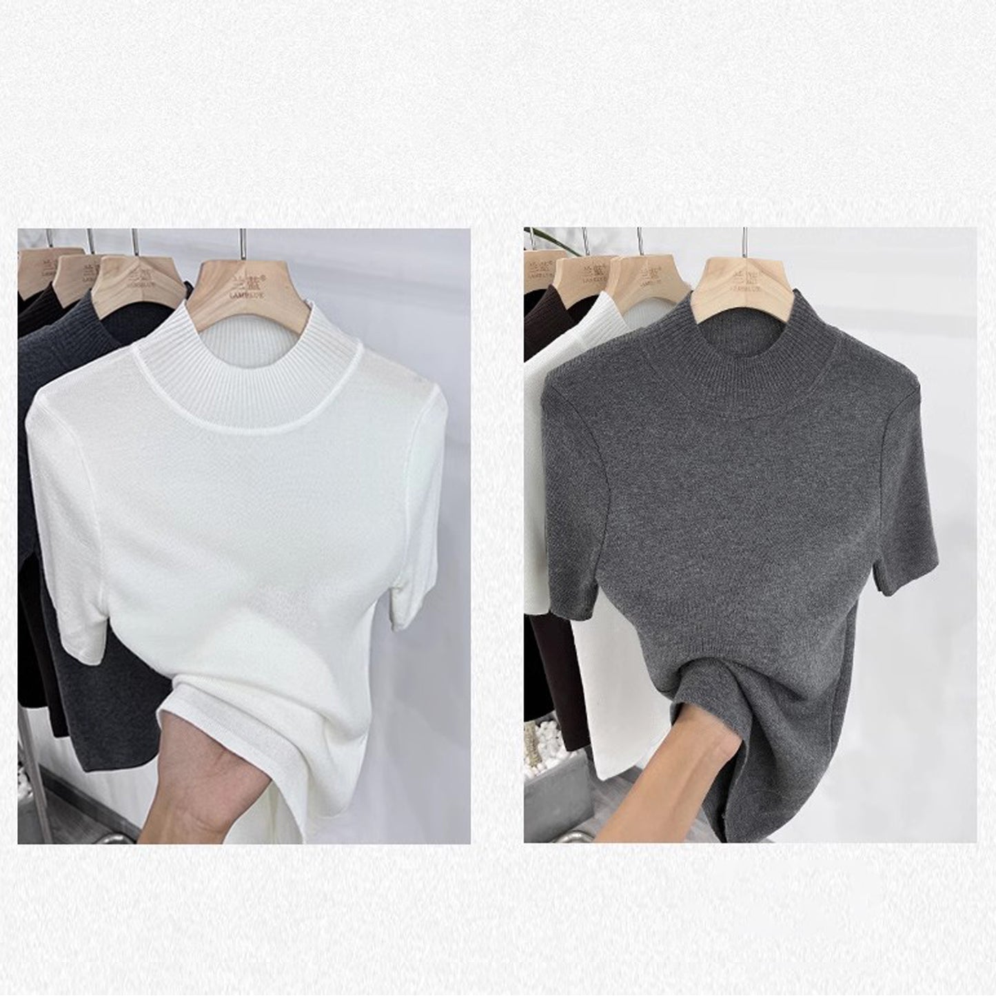 Nelipo half-high collar sweater