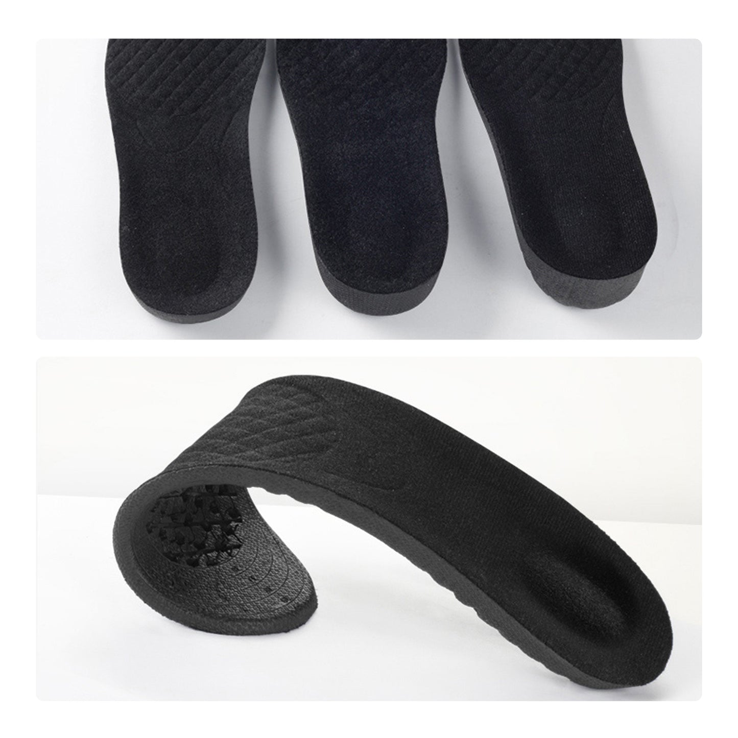 Nelipo Height increasing insoles for leather shoes Sports shock absorption